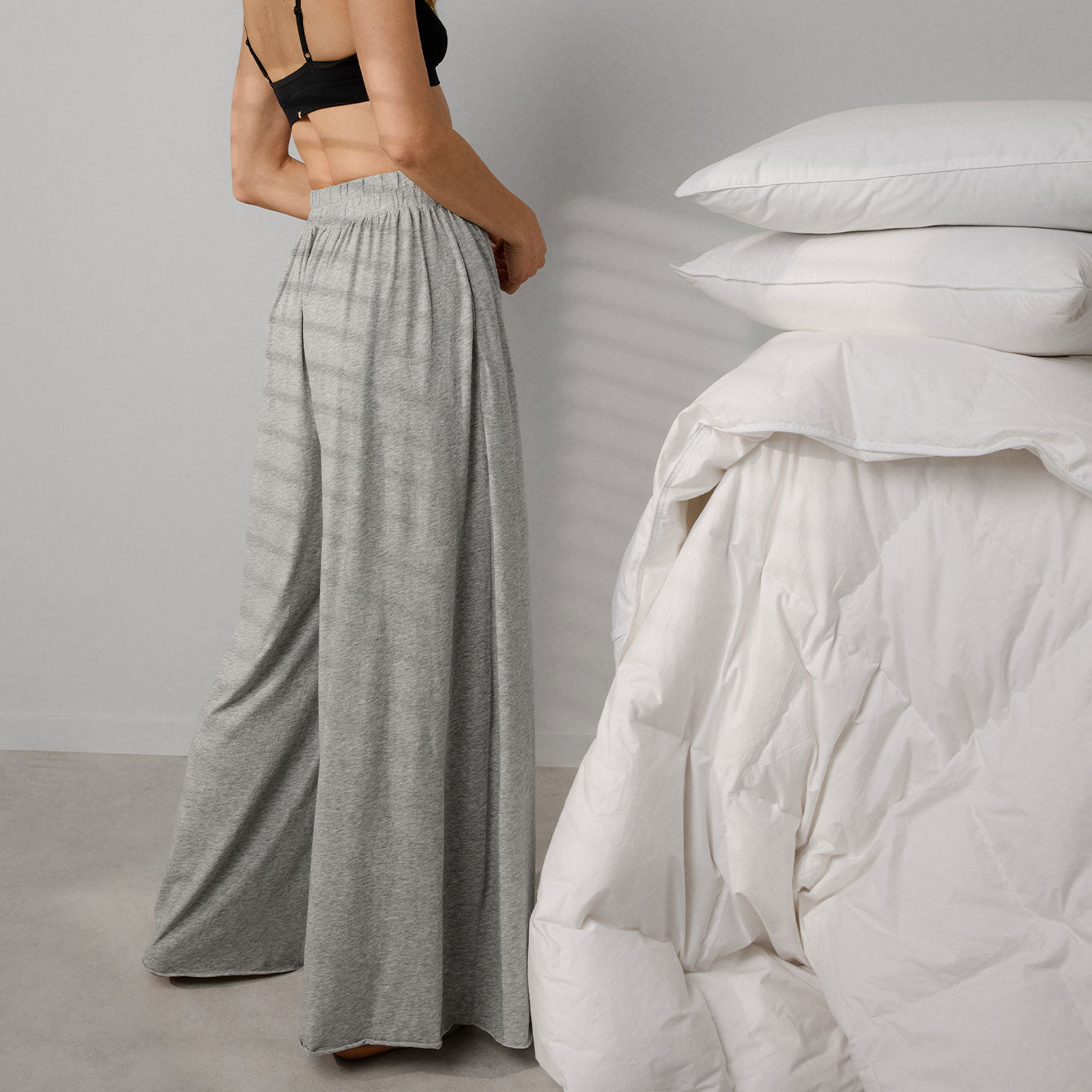 Pantalon large en Pima biologique