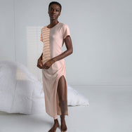 Lunya Pajamas Organic Pima Wrap Dress - #Dulcet Petal