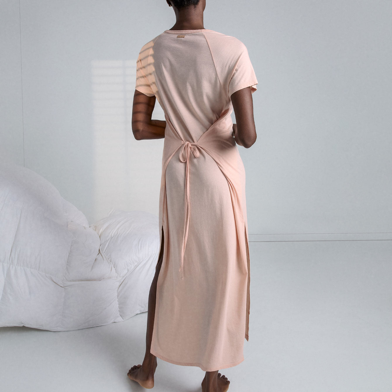 Lunya Pajamas Organic Pima Wrap Dress - #Dulcet Petal