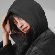 Lunya Quilted Silk Comforter Coat - #Immersed Black/Immersed Black