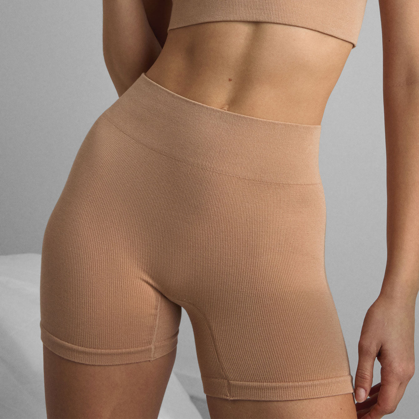 Lunya Intimates Seamless Modal Boyshort - #Hushed Tan