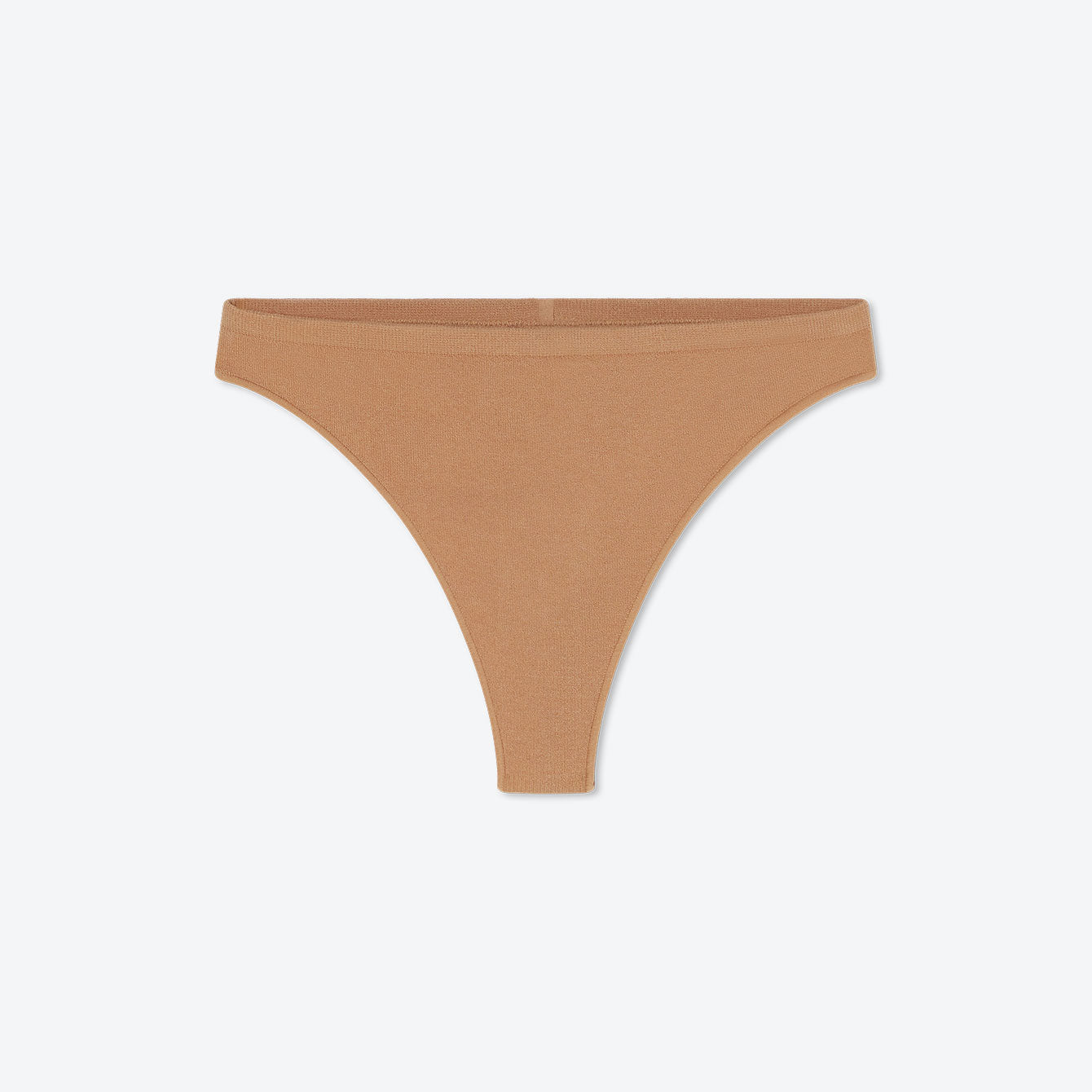 Lunya Intimates Seamless Modal High Cut Thong - #Hushed Tan