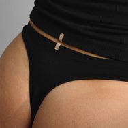 Lunya Intimates Seamless Modal High Cut Thong - #Immersed Black