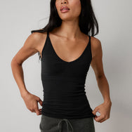 Lunya Loungewear Seamless Modal Tank - #Immersed Black