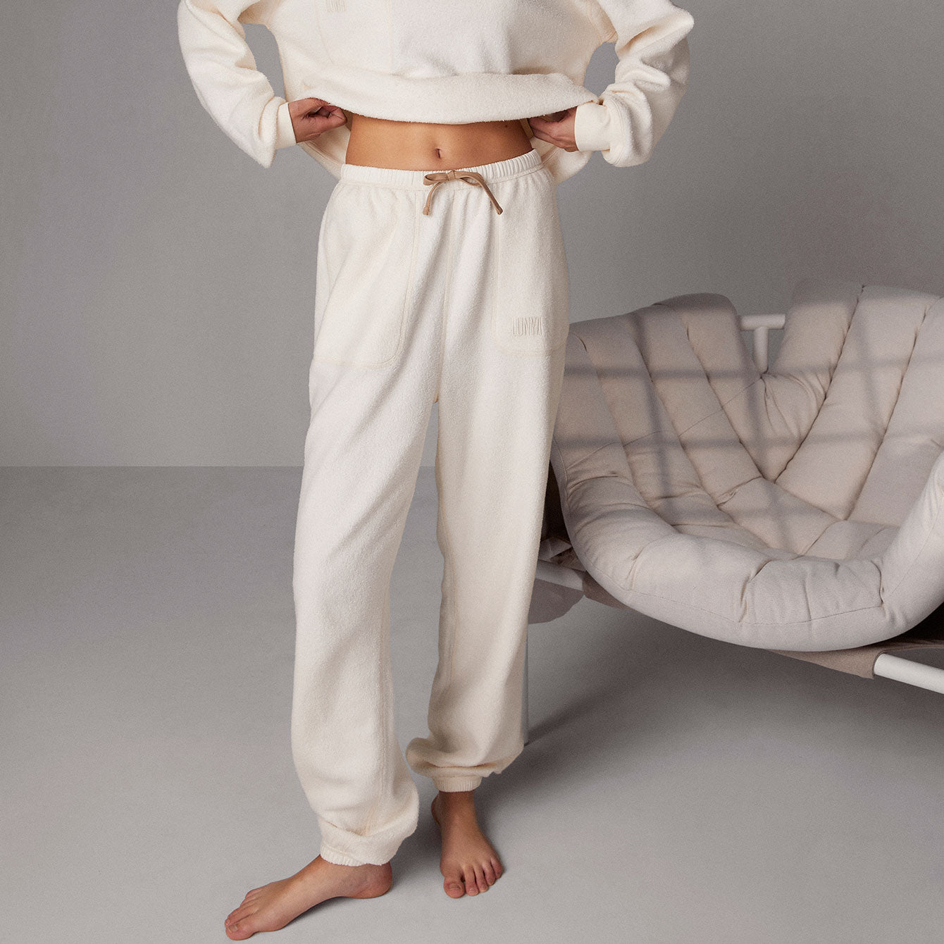 Lunya Cozy Cotton Silk Relaxed Jogger on Marmalade