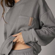 Women's Silksweats Reversible Pocket Sweatshirt - #Ebbing Fog