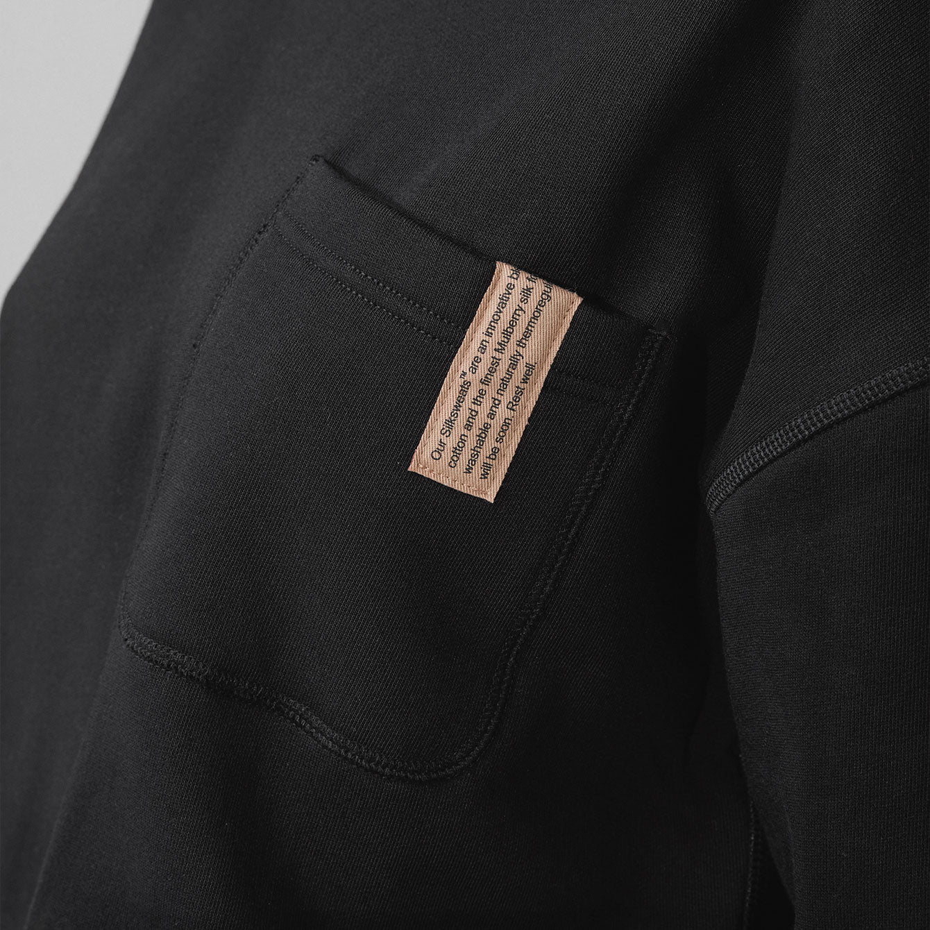 Silksweats Reversible Pocket Sweatshirt - #Immersed Black