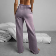 Lunya Pajamas Silksweats™ Reversible Straight Leg Pant - #Dawning Mist