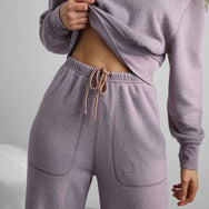 Lunya Pajamas Silksweats™ Reversible Straight Leg Pant - #Dawning Mist