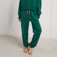Lunya Loungewear Silksweats™ Midweight Reversible Seamed Jogger - #Noble Green