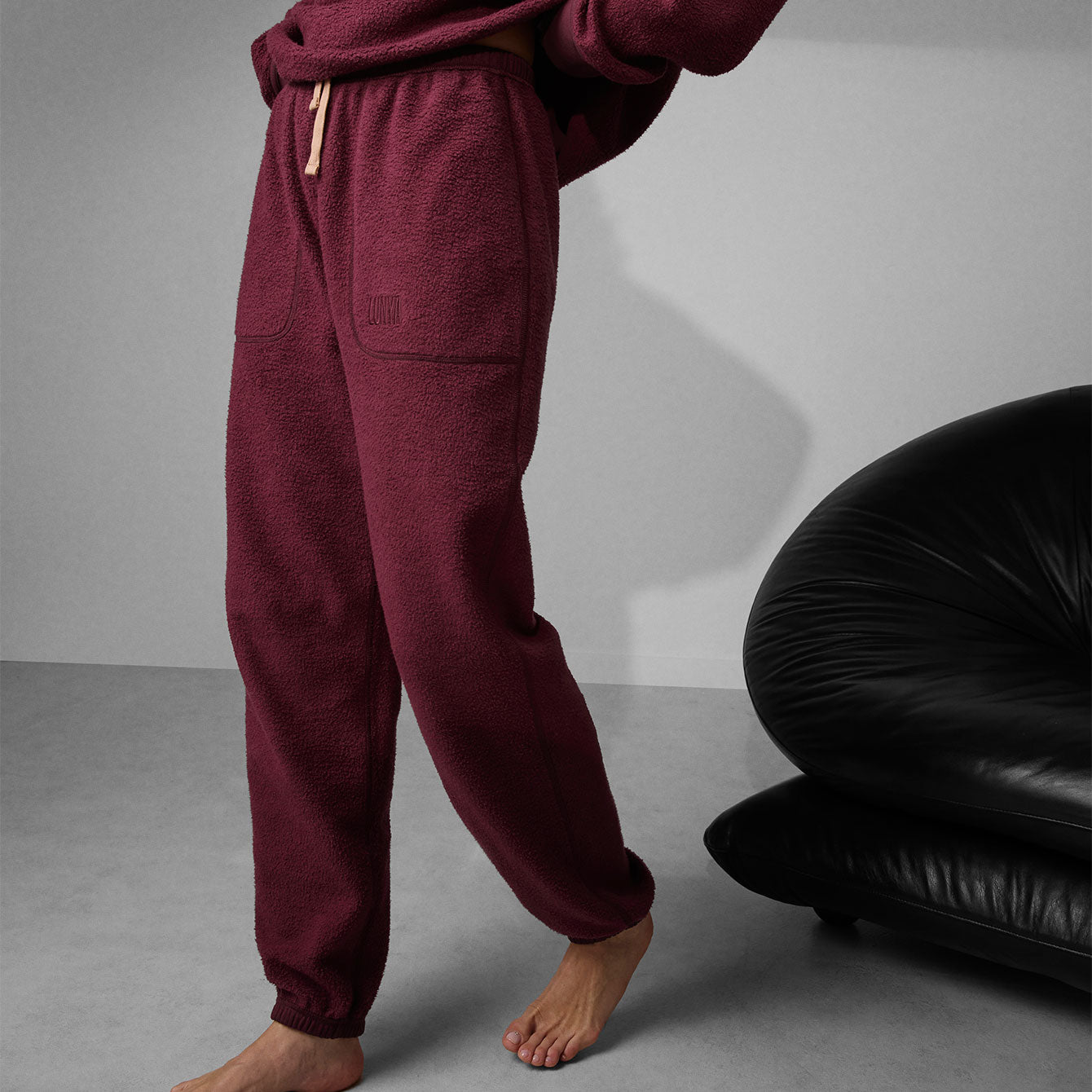 Lunya Loungewear Silksweats™ Reversible Jogger - #Calliope Wine