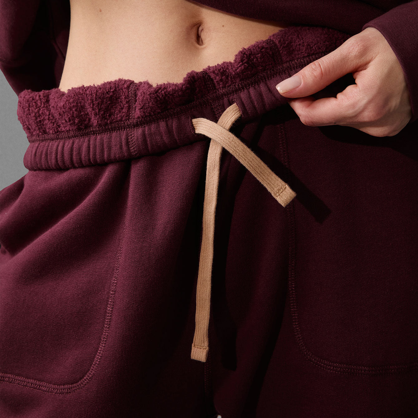 Lunya Loungewear Silksweats™ Reversible Jogger - #Calliope Wine