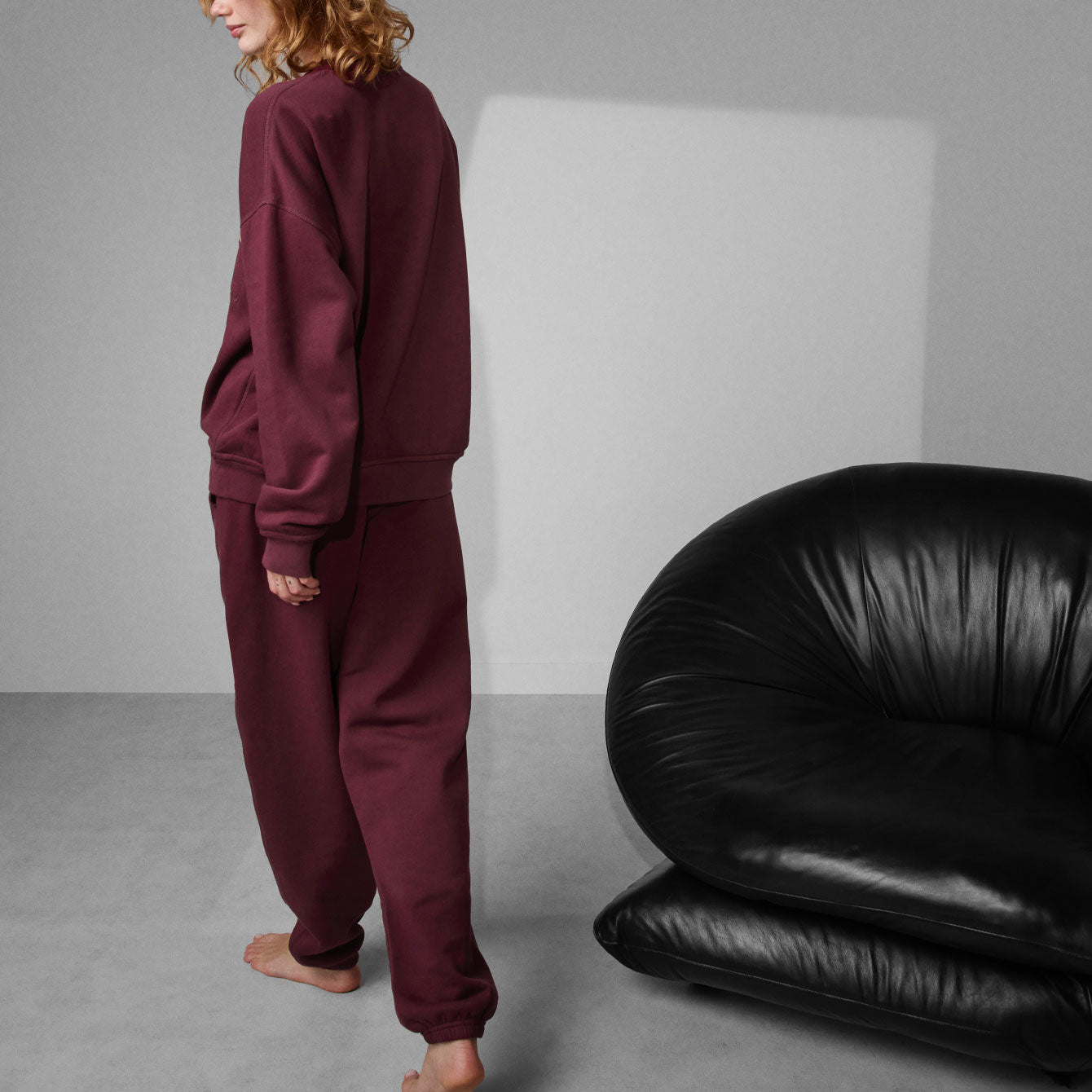  Lunya Loungewear Silksweats™ Reversible Jogger - #Calliope Wine