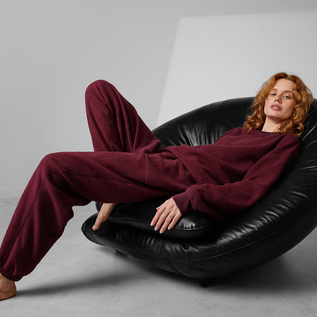 Lunya Loungewear Silksweats™ Reversible Jogger - #Calliope Wine