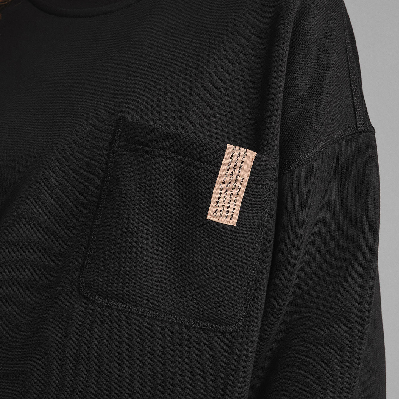 Silksweats™ Mittelschweres, wendbares Sweatshirt mit Tasche