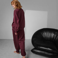 Lunya Loungewear Silksweats™ Reversible Pocket Sweatshirt - #Calliope Wine