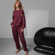 Lunya Loungewear Silksweats™ Reversible Pocket Sweatshirt - #Calliope Wine