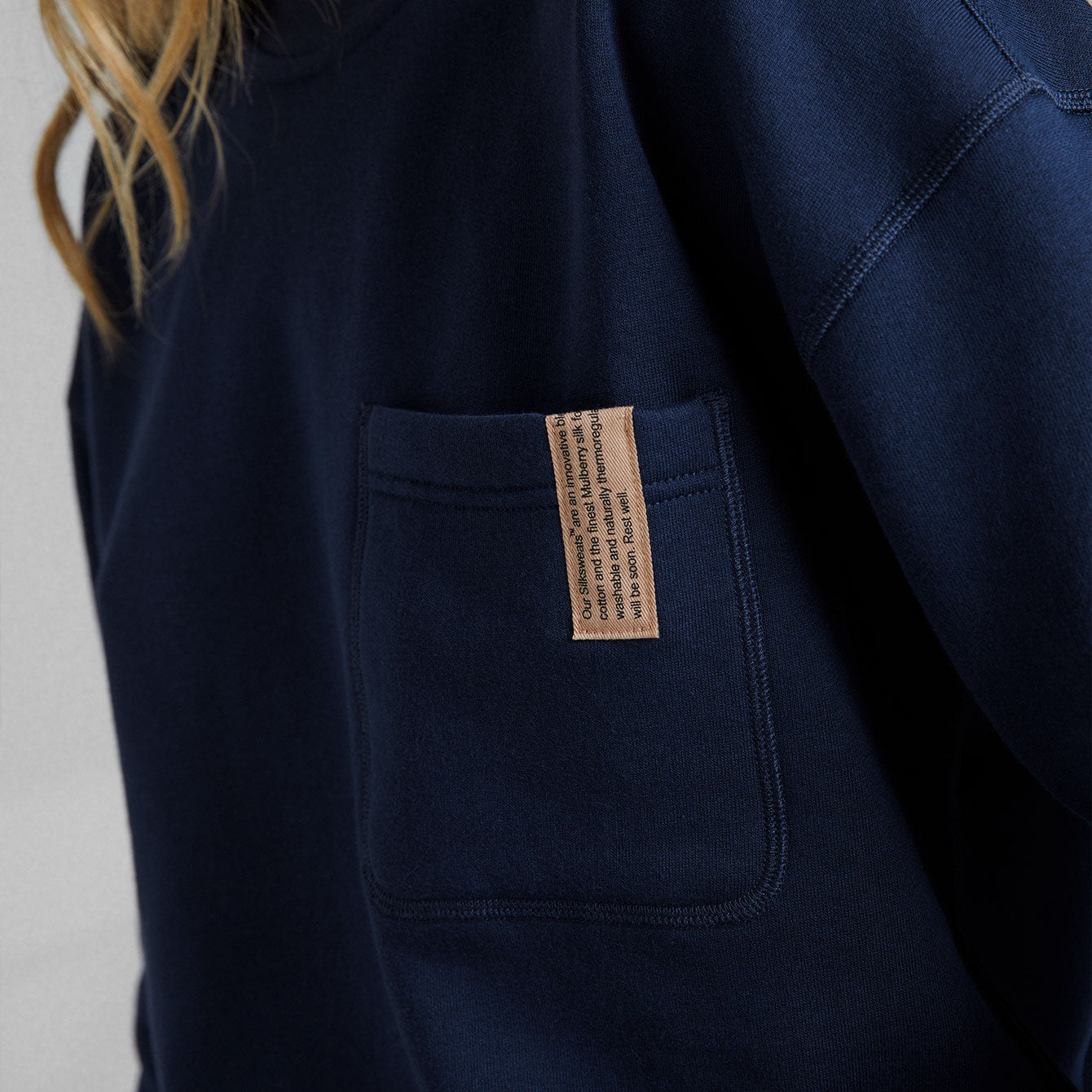 Silksweats Reversible Pocket Sweatshirt - #Deep Blue