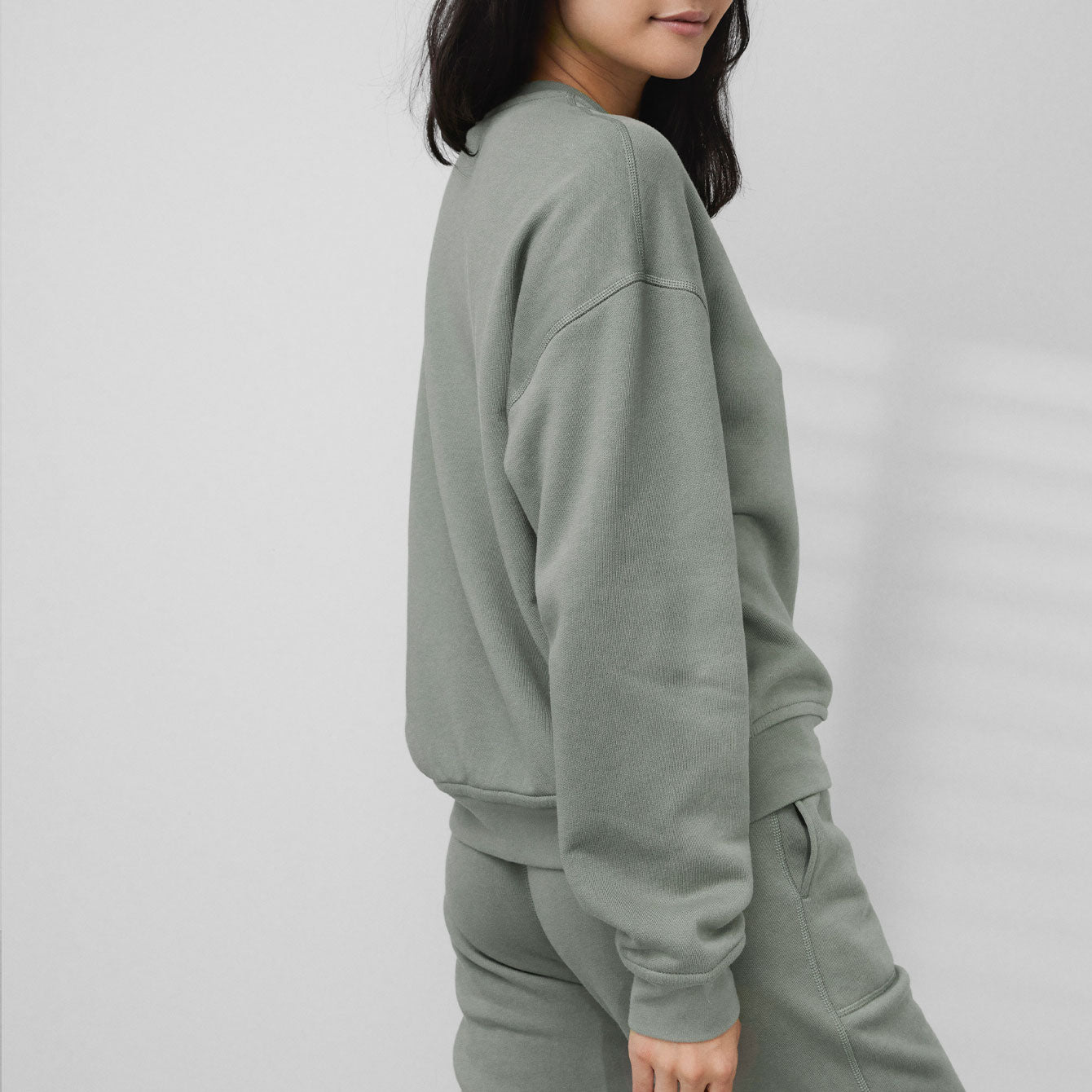 Silksweats Reversible Pocket Sweatshirt - #Shaded Olive