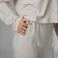 Women's Lushknit Long Sleeve Pant Set. - #Emollient Oat