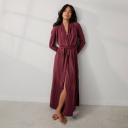 Lunya PajamasSlumberknit™ Maxi Robe - #Calliope Wine