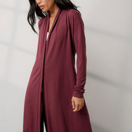 Lunya PajamasSlumberknit™ Maxi Robe - #Calliope Wine