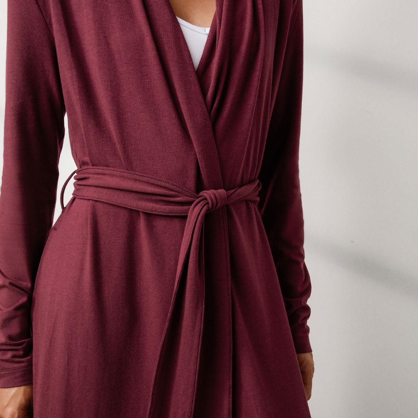 Lunya PajamasSlumberknit™ Maxi Robe - #Calliope Wine