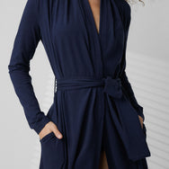 Slumberknit Maxi Robe - #Deep Blue