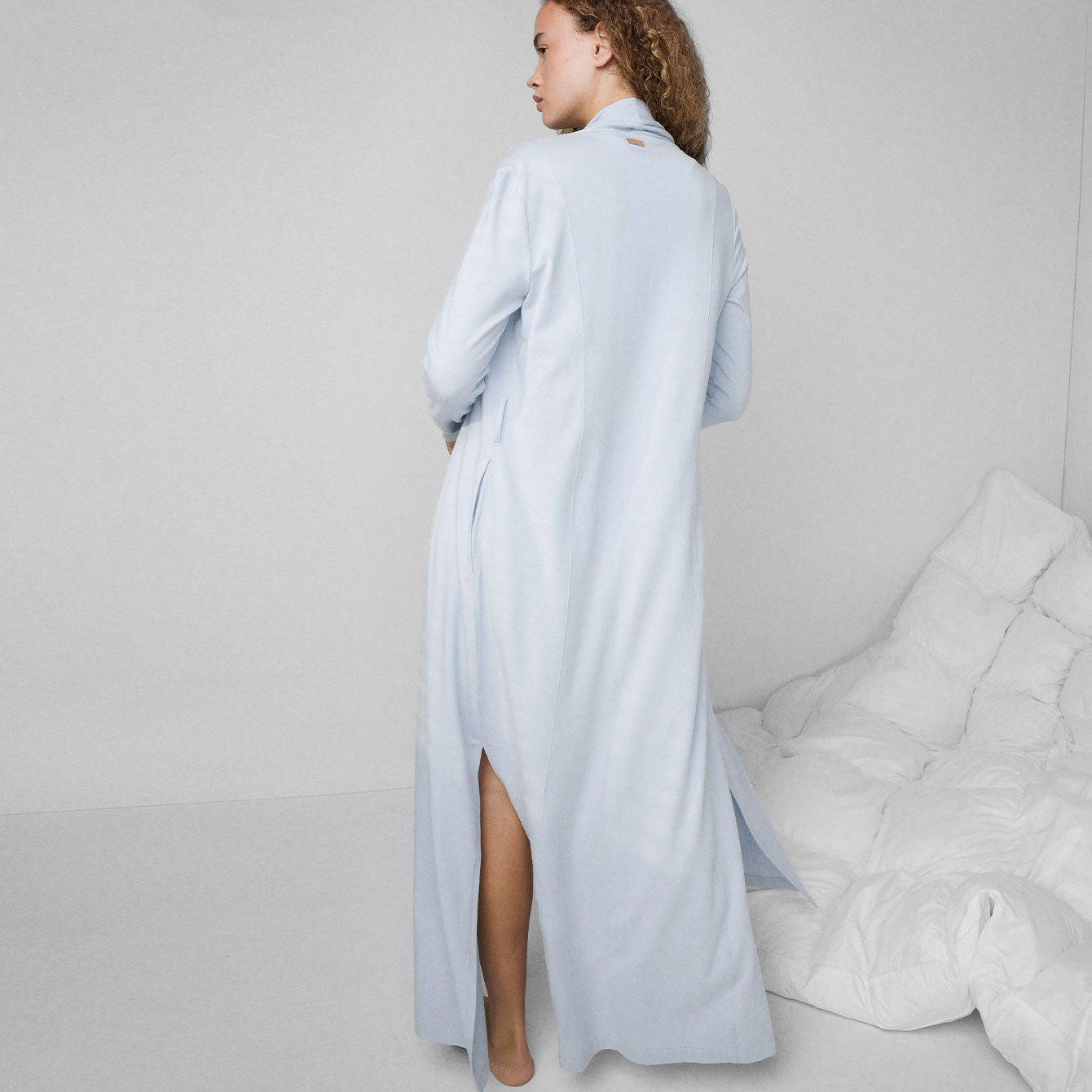 Slumberknit Maxi Robe - #Tranquil Blue