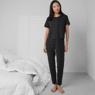 Slumberknit Tapered Pant Set - #Immersed Black-Immersed Black