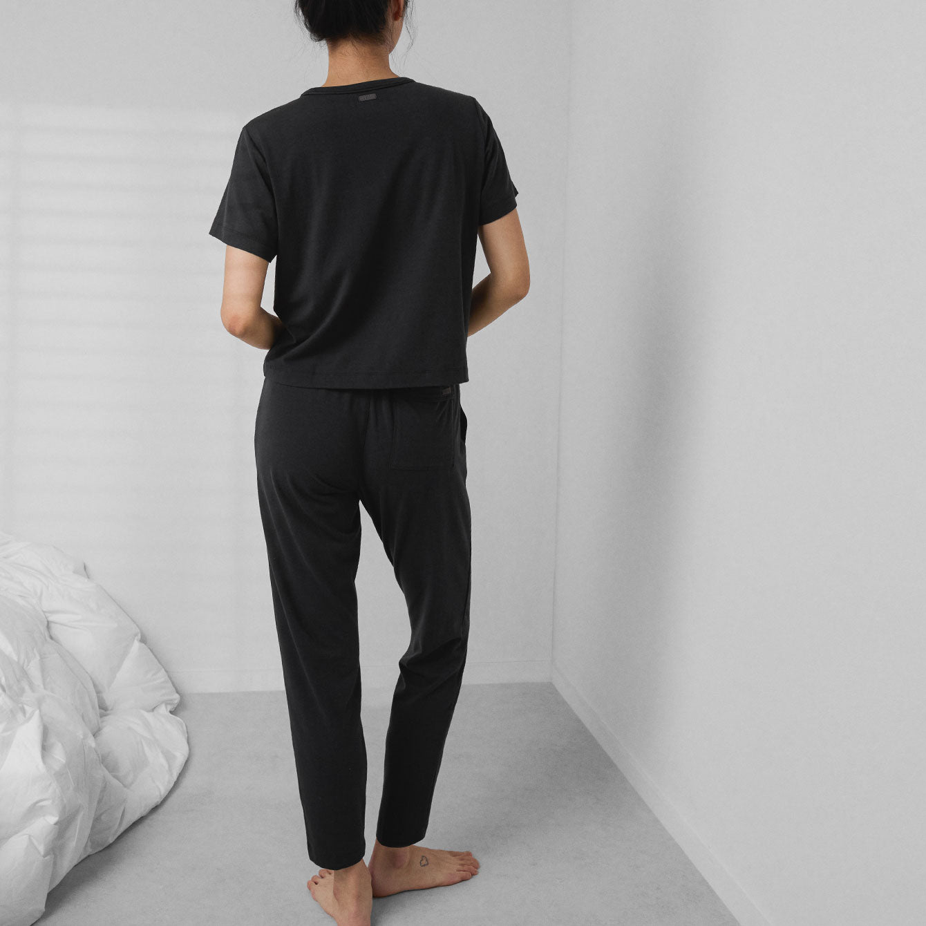 Slumberknit Tapered Pant Set - #Immersed Black-Immersed Black