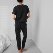 Slumberknit Tapered Pant Set - #Immersed Black-Immersed Black