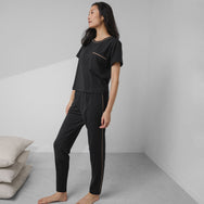 Slumberknit Tapered Pant Set - #Immersed Black-Hushed Tan