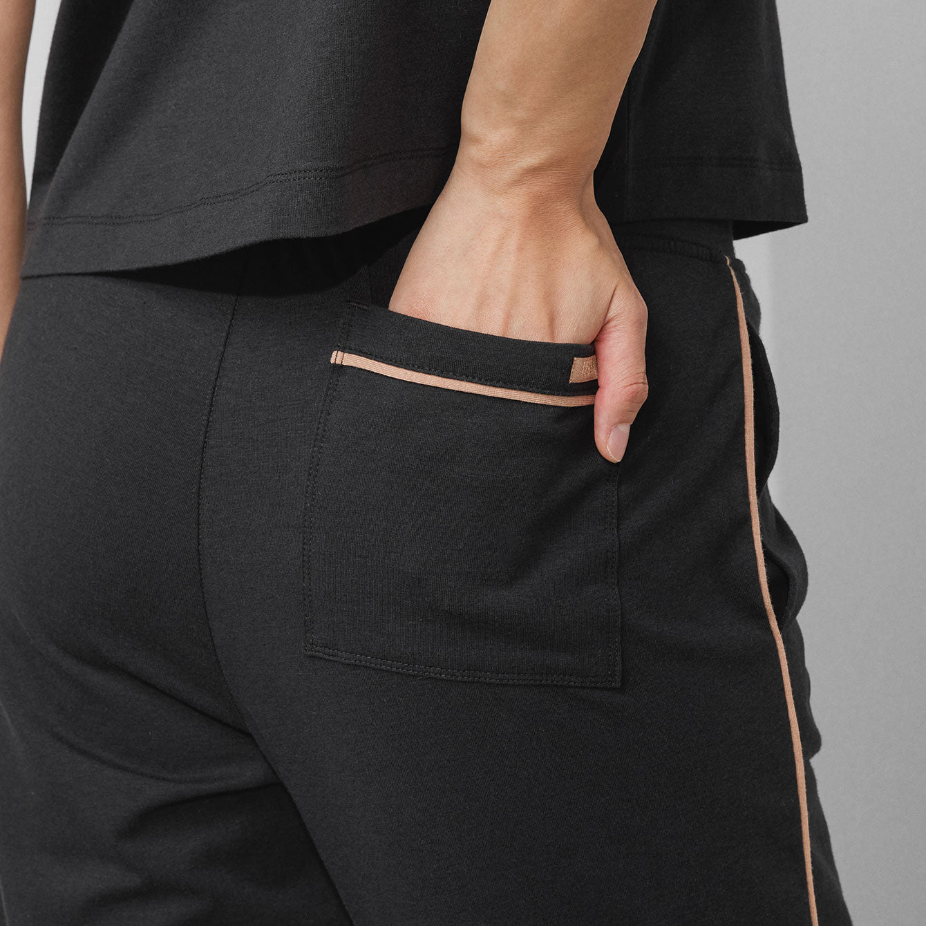 Slumberknit Tapered Pant Set - #Immersed Black-Hushed Tan