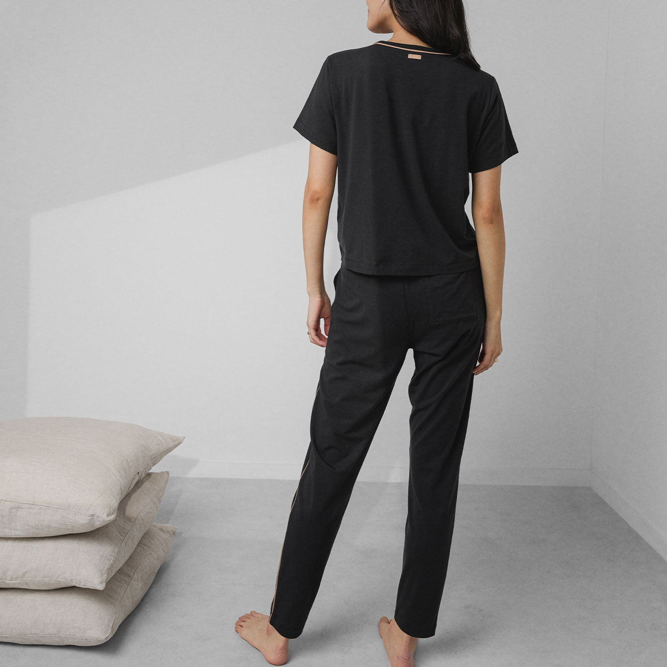 Slumberknit Tapered Pant Set - #Immersed Black-Hushed Tan