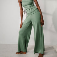 Lunya Loungwear Soft Modal Rib Fold Over Pant - #Verity Moss