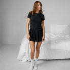 Soft Modal Rib Tee Short Set - #Immersed Black