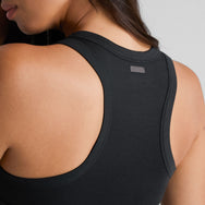 Soft Modal Rib Underpin Racerback Tank - #Immersed Black