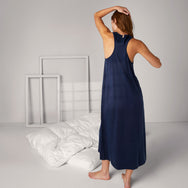 Lunya Washable Silk Tank Dress - #Deep Blue