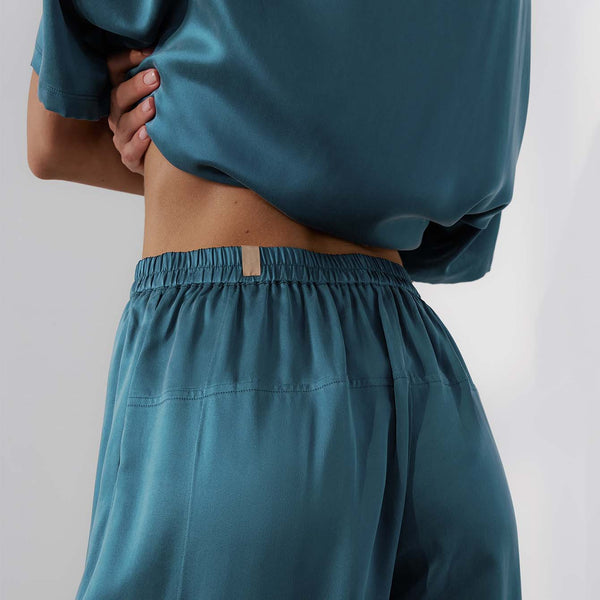 Washable Silk Tee Pant Set