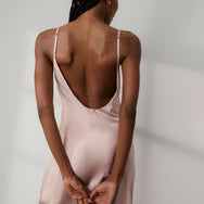 Waschbares Seiden-Schrägkleid