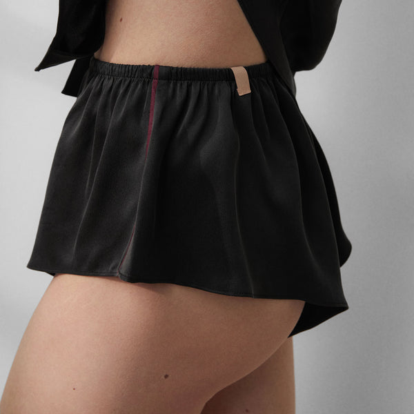 Washable Silk Button Front Tank Knicker Set