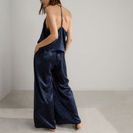 Lunya Pajamas Washable Silk Cami Pant Set - #Blue Ellipsis