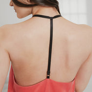 Washable Silk Cami Pant Set - #Outro Coral/Immersed Black