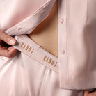 Washable Silk High Rise Pant Set - #Delicate Pink