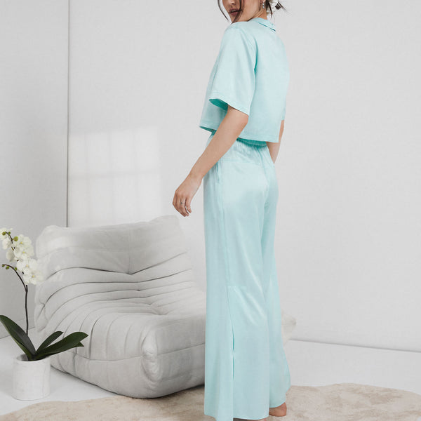 Washable Silk High Rise Pant Set