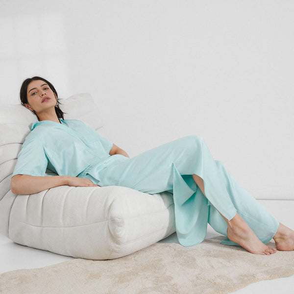 Washable Silk High Rise Pant Set