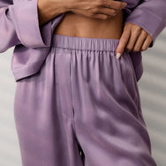 Lunya Pajamas Washable Silk Long Sleeve Pant Set - #Dormant Orchid