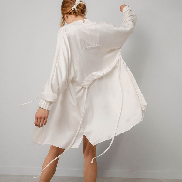 mock neck sweater mini dress Beau Cream Turtleneck Sweater Mini Dress