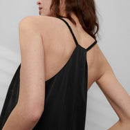 Lunya Sleepwear Washable Silk Romper - #Immersed Black